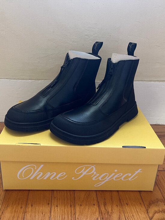 Brand New Ohne Barefoot Chelsea Boot Zuri Black 40